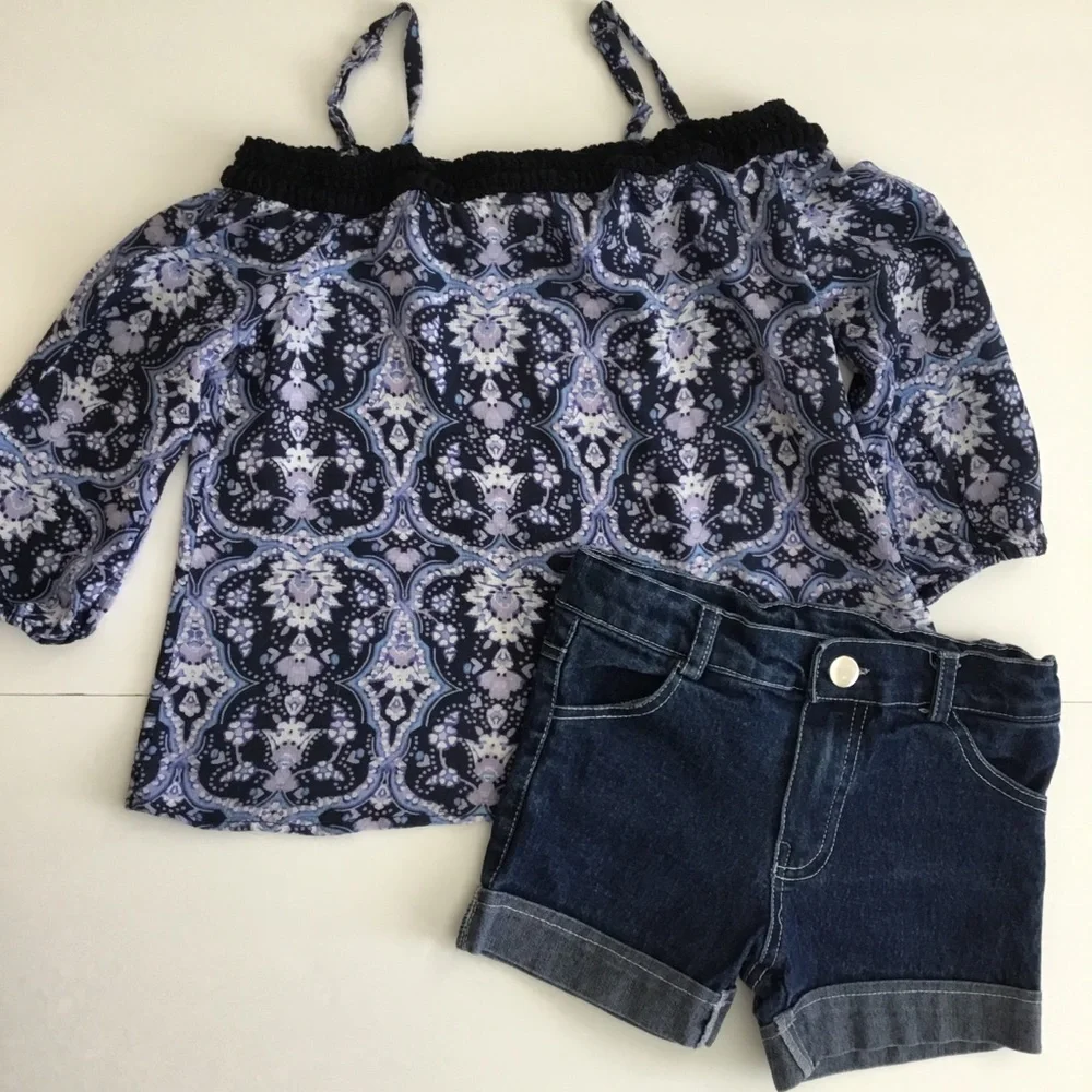 The Children’s Place Girls Off Shoulder Top Size M